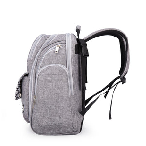 Blissly Diaper Bag Backpack - Gray