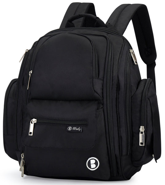 Blissly Diaper Bag Backpack - Black